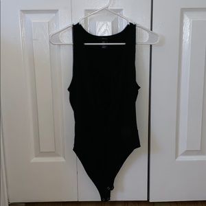 Lace up black bodysuit